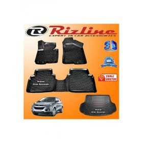 Rizline Hyundai ix35 3D Paspas + 3D Bagaj Havuzu 2010-2015 Arası Siyah Set