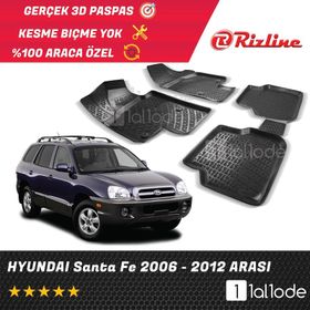 Rizline Hyundai Santa Fe 3D Havuzlu Paspas