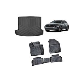 Rizline Hyundai Tucson 3D 2021 Sonrası 3D Bagaj Havuzu ve Havuzlu Paspas