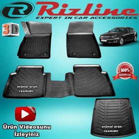 Rizline Insignia STW Siyah 2007-2016 Arası 3D Paspas+Bagaj Havuzu