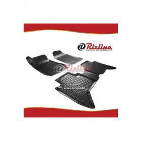 Rizline Isuzu Dmax Siyah 2013-2019 Arası 4 Parça 3D Havuzlu Paspas