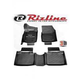 Rizline Jeep Cherokee 2008 - 2013 Arası Siyah 4 Parça Set 3D Havuzlu Paspas