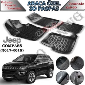 Rizline Jeep Compass 2017-2018 3D Havuzlu Paspas