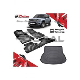Rizline Jeep Renegade 2017 ve Sonrası Paspas ve Bagaj Havuzu Set