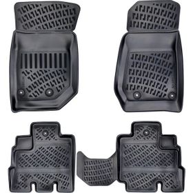 Rizline Jeep Wrangler Rubicon 2017 Sonrası Uyumlu 3D Havuzlu Siyah Paspas