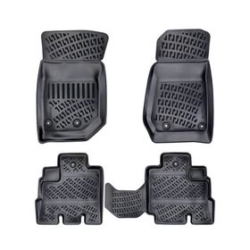 Rizline Jeep Wrangler Rubicon 2017 Sonrası Uyumlu 3D Havuzlu Siyah Paspas