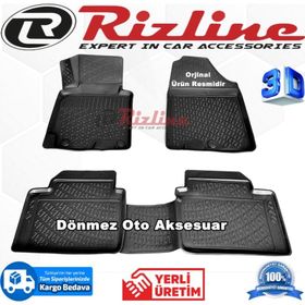 Rizline Kia Ceed HB 2012 - 2017 Arası Siyah 3D Havuzlu Paspas