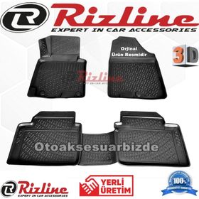 Rizline Kia Ceed HB 2012 - 2017 Arası Siyah 3D Havuzlu Paspas