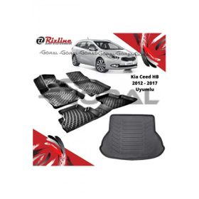 Rizline Kia Ceed HB 2012-2017 Uyumlu Paspas ve Bagaj Havuzu Set