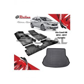 Rizline Kia Ceed HB 2012-2017 Uyumlu Paspas ve Bagaj Havuzu Set