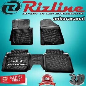 Rizline Kia Cerato 2004 2009 Siyah 3D Havuzlu Paspas