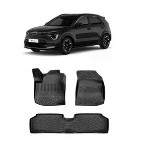 Rizline Kia Niro Elektirikli 2022 Sonrası Siyah 3D Havuzlu Paspas