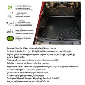 Rizline Kia Picanto 2017+ Siyah Bagaj Havuzu Paspası