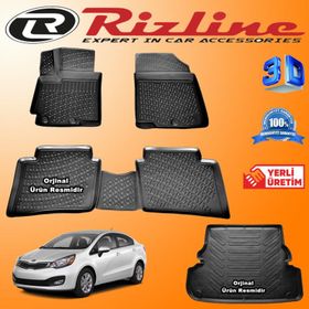 Rizline Kia Rio 2011 Sonrası 3D Paspas Bagaj Havuzu
