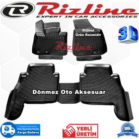 Rizline Kia Sorento 2010 - 2015 Arası Siyah 3D Havuzlu Paspas