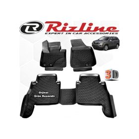 Rizline Kia Sorento 2010 - 2015 Arası Siyah 3D Havuzlu Paspas