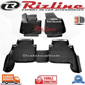 Rizline Kia Sorento 2010 - 2015 Arası Siyah 3D Havuzlu Paspas