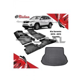 Rizline Kia Sorento 2010-2015 Uyumlu Paspas ve Bagaj Havuzu Set