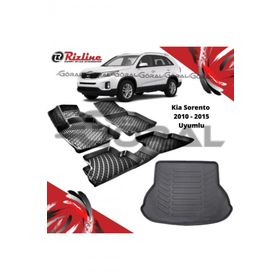 Rizline Kia Sorento 2010-2015 Uyumlu Paspas ve Bagaj Havuzu Set