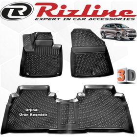 Rizline Kia Sorento 2016 - 2020 Arası Siyah 3D Havuzlu Paspas