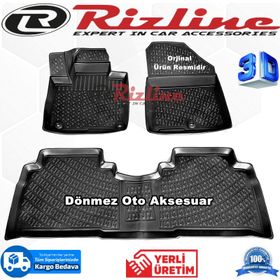 Rizline Kia Sorento 2016 - 2020 Arası Siyah 3D Havuzlu Paspas