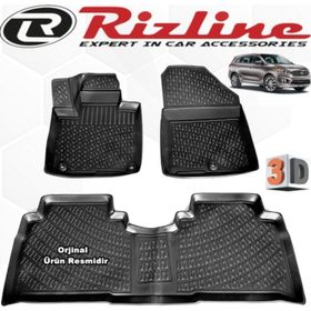Rizline Kia Sorento 2016 - 2020 Arası Siyah 3D Havuzlu Paspas