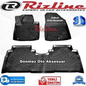 Rizline Kia Sorento 2016 - 2020 Arası Siyah 3D Havuzlu Paspas