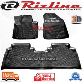 Rizline Kia Sorento 2016 - 2020 Arası Siyah 3D Havuzlu Paspas