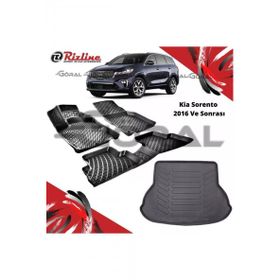 Rizline Kia Sorento 2016 ve Sonrası Paspas ve Bagaj Havuzu Set