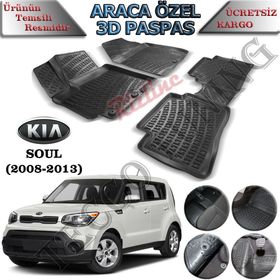 Rizline Kia Soul 3D Havuzlu Paspas