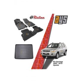 Rizline Kia Sportage 2005-2010 3D Havuzlu Paspas ve Bagaj Havuzu