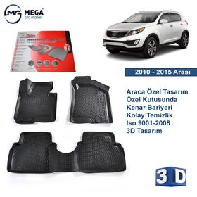 Rizline Kia Sportage 2010-2015 3d Havuzlu Paspas