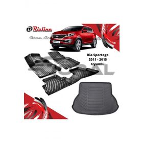 Rizline Kia Sportage 2011-2015 Uyumlu Paspas ve Bagaj Havuzu Set