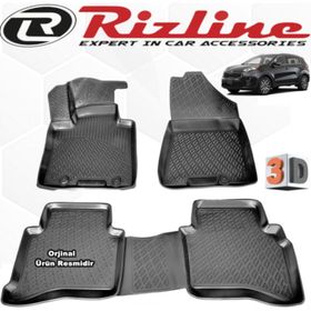 Rizline Kia Sportage 2016 - 2020 Arası Siyah 3D Havuzlu Paspas