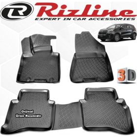 Rizline Kia Sportage 2016 - 2020 Arası Siyah 3D Havuzlu Paspas