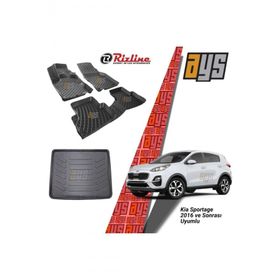 Rizline Kia Sportage 2016 Sonrası 3D Bagaj Havuzu ve Havuzlu Paspas