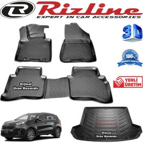 Rizline Kia Sportage 3D Havuzlu + Bagaj Havuzu 2016-2020 Arası Oto Paspas