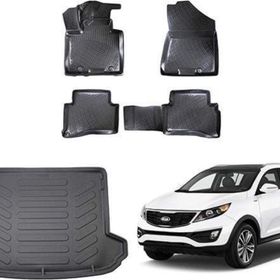 Rizline Kia Sportage 3D Paspas + 3D Bagaj Havuzu 2016-2020 Arası Siyah Set