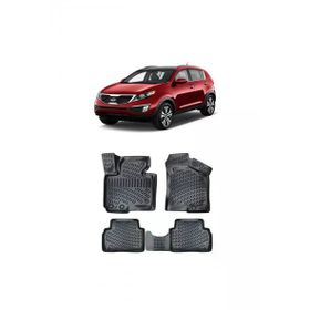 Rizline Kia Sportage III 2011-2015 Siyah Uyumlu 3D Havuzlu Paspas