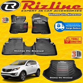 Rizline Kia Sportage Paspas 2010-2015 Arası ve 3D Bagaj Havuzu