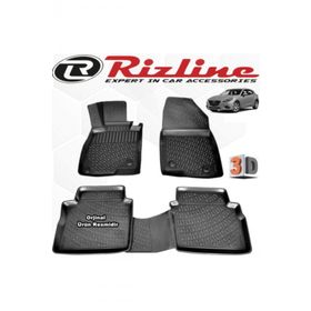 Rizline Mazda 3 HB 2013-2017 Arası 4 Parça Siyah Set 3D Havuzlu Paspas