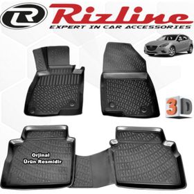 Rizline Mazda 3 HB 2013-2017 Arası Siyah 3D Havuzlu Paspas