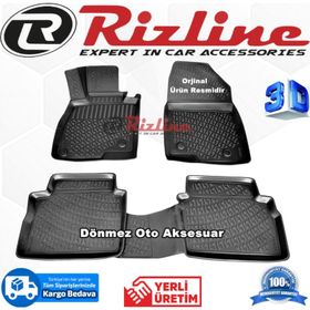Rizline Mazda 3 HB 2013-2017 Arası Siyah 3D Havuzlu Paspas