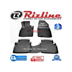 Rizline Mazda 3 HB 2013-2017 Arası Siyah 3D Havuzlu Paspas