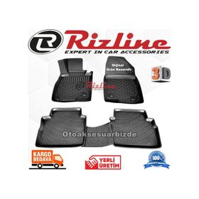 Rizline Mazda 3 HB 2013-2017 Arası Siyah 3D Havuzlu Paspas
