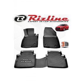 Rizline Mazda 3 Sedan 2017 Sonrası Son Kasa 4 Parça Siyah Set 3D Havuzlu Paspas