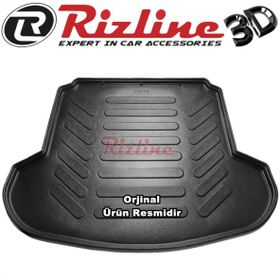 Rizline Megane 4 Sedan 2016-2020 Siyah Çift Kulak 3D Bagaj Havuzu
