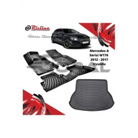 Rizline Mercedes A Serisi W176 2012-2017 Uyumlu Paspas ve Bagaj Havuzu Set