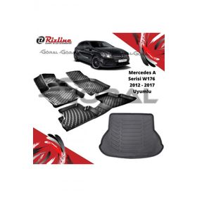 Rizline Mercedes A Serisi W176 2012-2017 Uyumlu Paspas ve Bagaj Havuzu Set