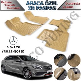 Rizline Mercedes A Serisi W176 Bej 2012-2018 3D Havuzlu Paspas
